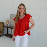 Linley Top - Red