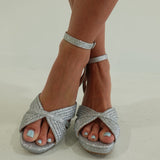 Sparkle At Night Heel - Silver
