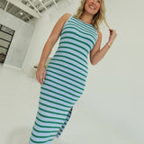 Underestimated Midi Dress - Blue/Green