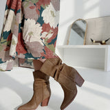 Aria Slouch Boot - Brown