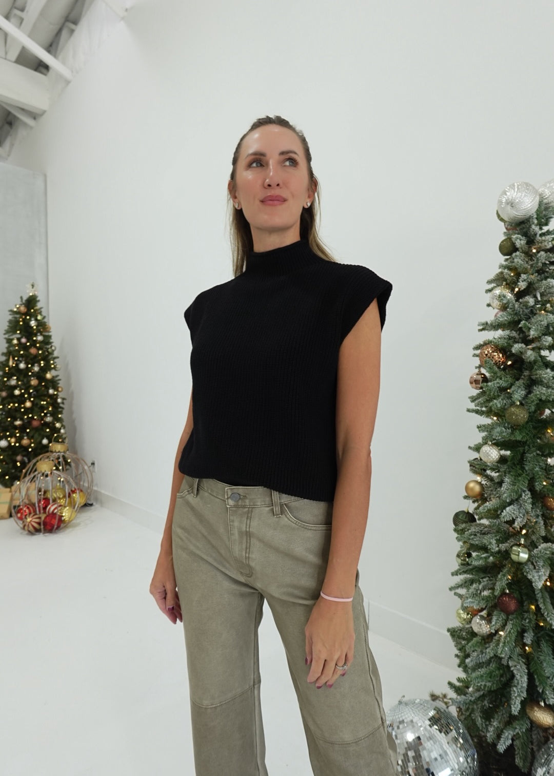 Holiday's Here Sweater - Black