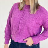 Simply It Sweater - Plum