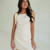 Southern Saturday Mini Dress - Taupe