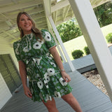 Mum Grazing Mini Dress - Green