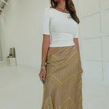 Rinna Midi Skirt - Gold