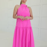 Tickled Pink Midi Dress