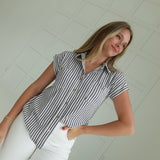 Connecticut Blouse - Charcoal
