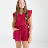 Raina Romper - Ruby