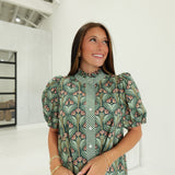 Fall Blooms Top - Hunter