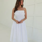 Laya Midi Dress - White