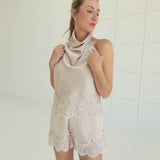Dear Diary Satin Set - Almond