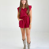 Raina Romper - Ruby