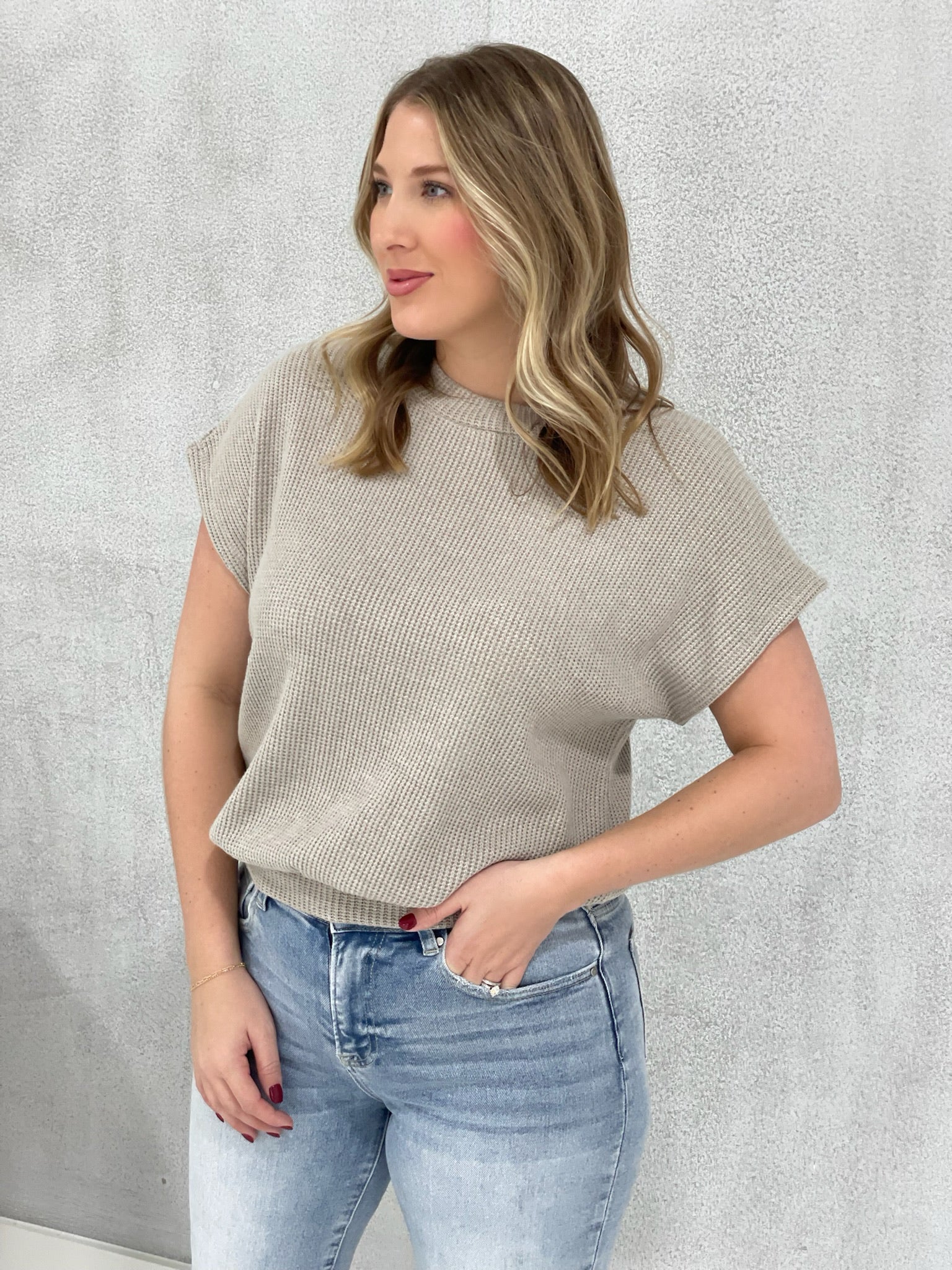 The Best Of Short Sleeve Sweaters - H Mocha