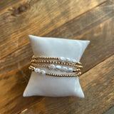 Pearl + Bead Bracelet Set