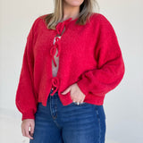 Chalmain Sweater Top - Red