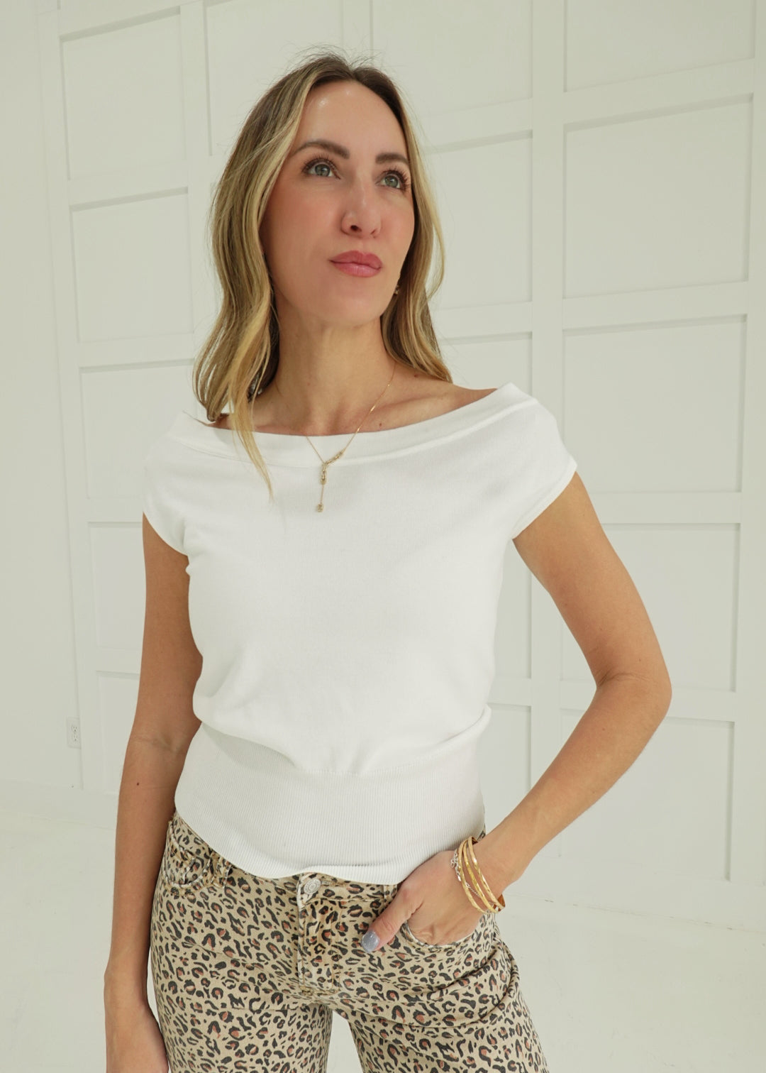 Vivienne Knit Top -Off White