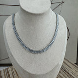 Baguette Tennis Necklace - Silver