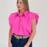 Leah Top - Hot Pink