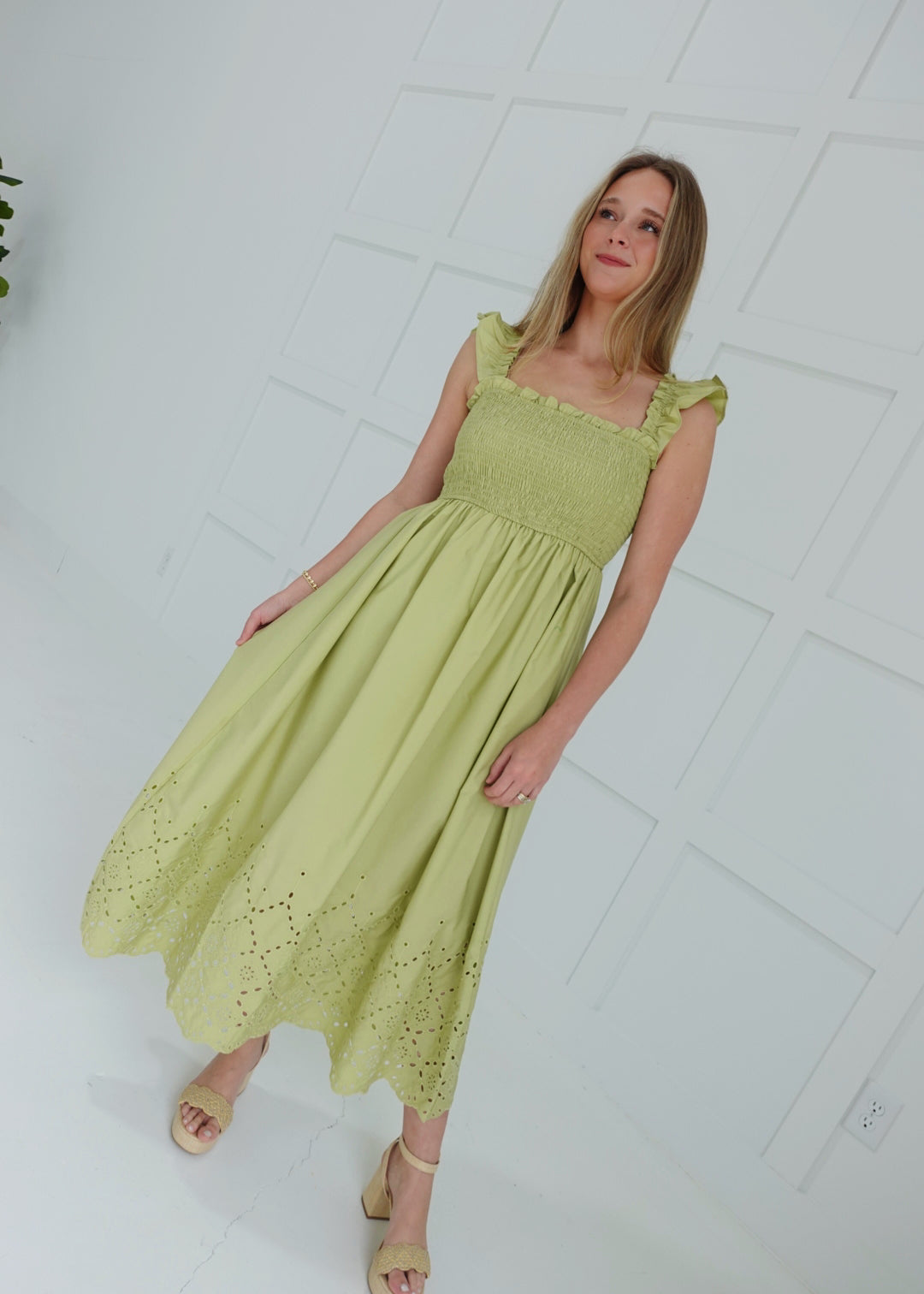Belonging To Me Midi Dress - Kiwi