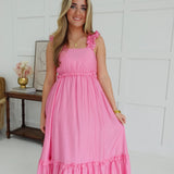 Forbidden Love Midi Dress - Pink