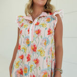 Blissful In Spring Dress - Blush