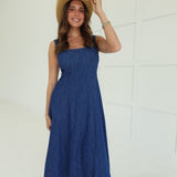 Denim and Daisies Midi Dress