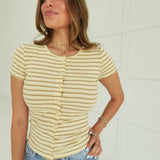 Take A Hint Top - Butter Yellow