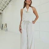 Maribel Linen Set - Oatmeal
