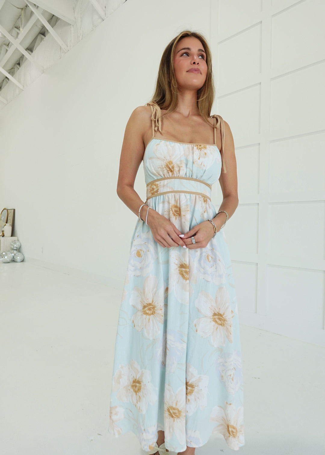 Novelty Midi Dress - Dusty Mint Multi