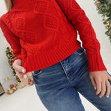 Hold On Me Sweater - Red