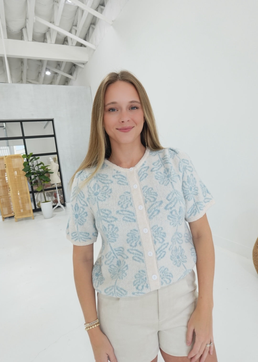 Franco Sweater Top - Blue