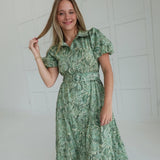 Charleston Girl Midi Dress - Sage