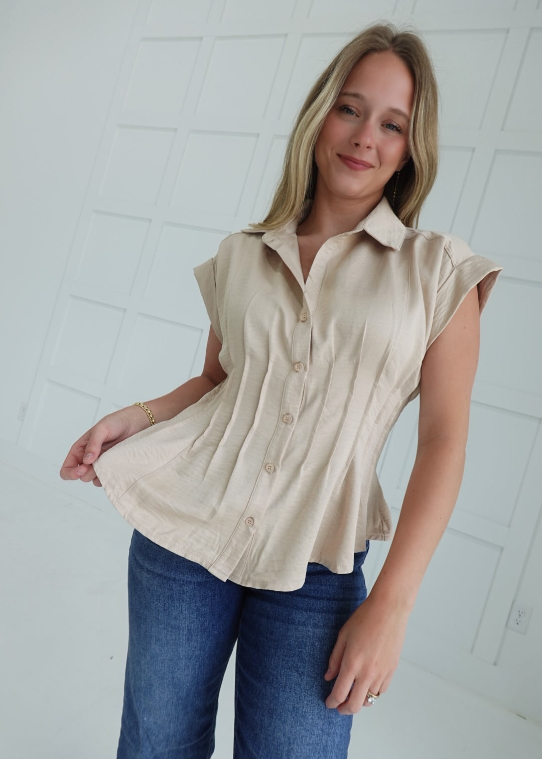Naomi Corset Top - Taupe