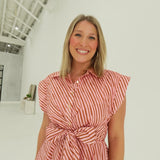 Housewives Mini Dress - Pink/Brown