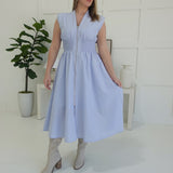 Better Days Midi Dress - Baby Blue