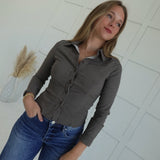 Anissa Button Down Top