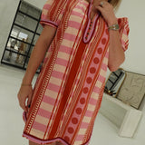 Aubree Mini Dress - Rust