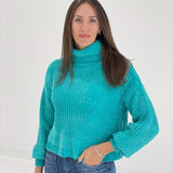 Crystal Clear Sweater - Turquoise