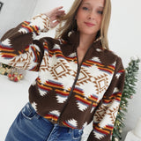 Rockie Aztec Jacket - Brown