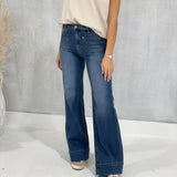 Transparent Flare Jeans