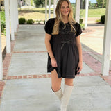 Dalton Babydoll Dress - Black