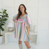 Color Me Rainbow Mini Dress