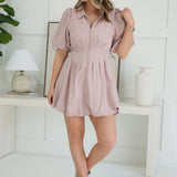 Wait and See Mini Dress - Mauve