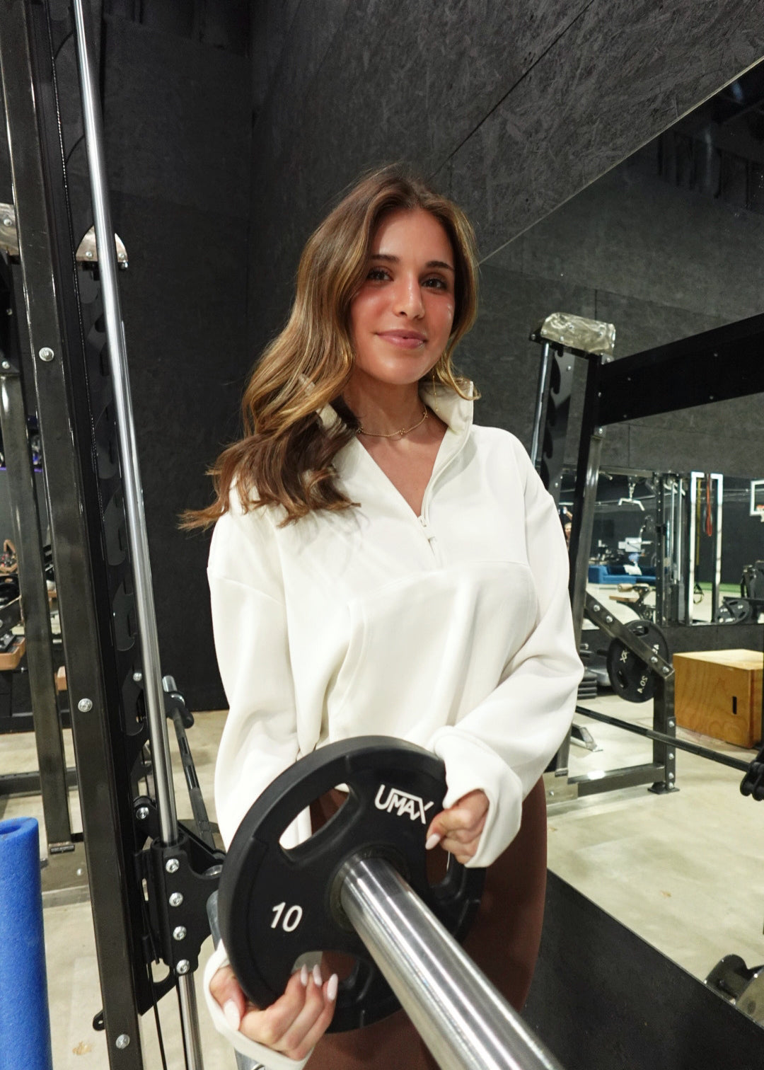 Run-Around Half Zip - Milk