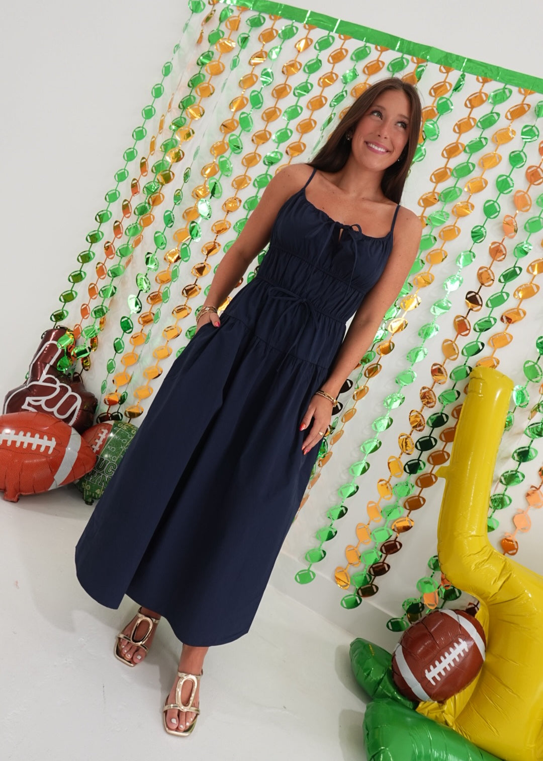 Micah Maxi Dress - Navy