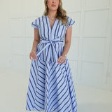 Petra Midi Dress - Blue