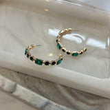 Mixed Shape Crystal Hoops