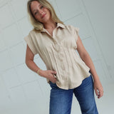 Naomi Corset Top - Taupe