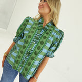 Beaufort Printed Top - Olive