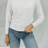 Simple And Elevated Sweater - White